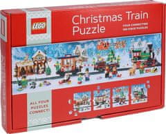 Chronicle Books KRONIKA KNJIGE LEGO Božični vlak Puzzle 4x100 kosov