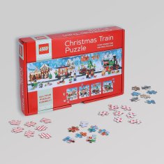 Chronicle Books KRONIKA KNJIGE LEGO Božični vlak Puzzle 4x100 kosov