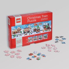 Chronicle Books KRONIKA KNJIGE LEGO Božični vlak Puzzle 4x100 kosov