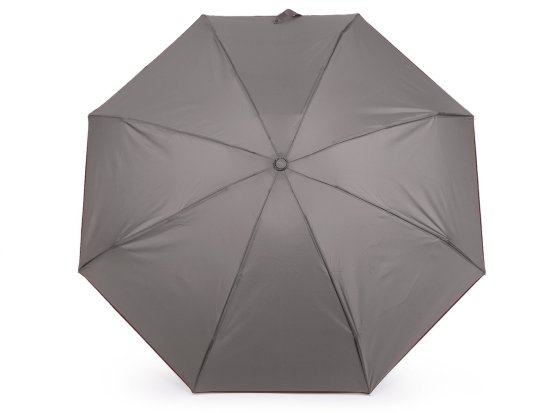 Ženski mini zložljivi dežnik - sivo bordo