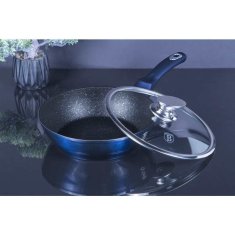 Berlingerhaus Globoka ponev z marmornato površino 24 cm Metallic Line Aquamarine Edition BH-1880