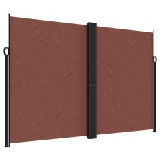 Vidaxl Zložljiva stranska tenda rjava 220x1000 cm