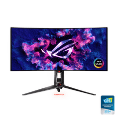 ASUS ROG Swift OLED PG34WCDM gaming monitor, 86,2 cm (33,9), OLED, G-SYNC, UWQHD, 240 Hz, ukrivljen (90LM09L0-B01A70)