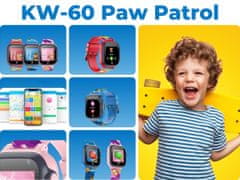 Forever KW-60 Paw Patrol otroška pametna ura, LBS, klicanje, SOS, aplikacija, modra (Chase)