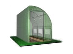 GARDEN LINE Zeleni stenski folijski tunel, 3-segmentni "polovični" 3x1,5x2m 