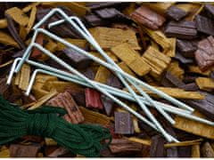 GARDEN LINE Zeleni stenski folijski tunel, 3-segmentni "polovični" 3x1,5x2m 