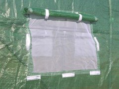 GARDEN LINE Zeleni stenski folijski tunel, 3-segmentni "polovični" 3x1,5x2m 