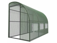 GARDEN LINE Zeleni stenski folijski tunel, 3-segmentni "polovični" 3x1,5x2m 