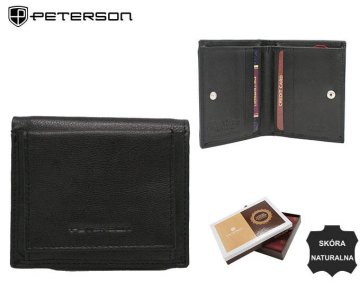 Peterson Ženska denarnica iz naravnega usnja z zapiranjem na zaklep