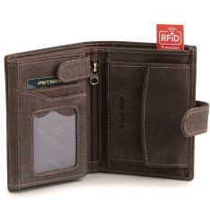 Peterson Moška usnjena denarnica z zaponko