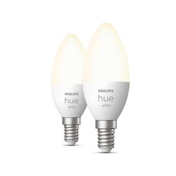 Philips Pametna žarnica Philips E14 5,5 W 2700 K White F 470 lm (2 enoti) (obnovljena A)
