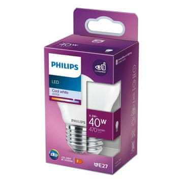 Philips Svetilka LED Philips 4,5 x 7,8 cm E27 F 470 lm 4,3 W (4000 K)