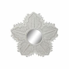 DKD Home Decor Stensko ogledalo DKD Home Decor ES-161576 White MDF Wood List rastline Bali 112 x 2,5 x 112 cm