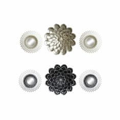 DKD Home Decor Stensko ogledalo DKD Home Decor Šampanjec Kristal Srebrna Karton polipropilen (35 x 2 x 35 cm) (25 x 3 x 25 cm) (3 kosi) (2 kosa)