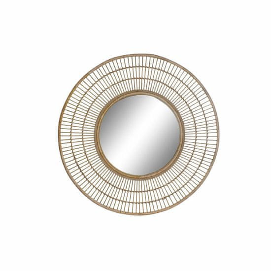 DKD Home Decor Stensko ogledalo DKD Home Decor Crystal Bamboo (80 x 2,5 x 80 cm)