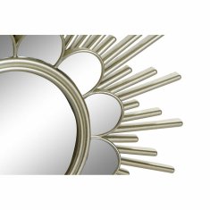 DKD Home Decor Stensko ogledalo DKD Home Decor Zrcalo Zlati polipropilen (25 x 2 x 25 cm) (3 kosi) (2 kosa)