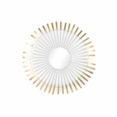 DKD Home Decor Stensko ogledalo DKD Home Decor White Crystal Iron Golden (94 x 7 x 94 cm)
