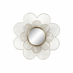 DKD Home Decor Stensko ogledalo DKD Home Decor Crystal Iron Golden (80 x 80 x 8 cm)
