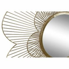 DKD Home Decor Stensko ogledalo DKD Home Decor Crystal Iron Golden (80 x 80 x 8 cm)