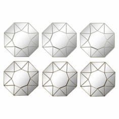 DKD Home Decor Stensko ogledalo DKD Home Decor Ogledalo Champagne Light Copper polipropilen (25 x 2 x 25 cm) (2 kosa)