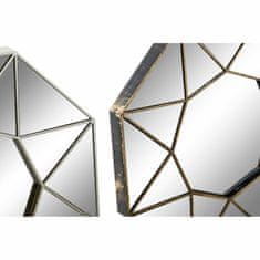 DKD Home Decor Stensko ogledalo DKD Home Decor Ogledalo Champagne Light Copper polipropilen (25 x 2 x 25 cm) (2 kosa)
