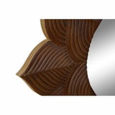 DKD Home Decor Stensko ogledalo DKD Home Decor Flower Crystal White MDF Wood Stripped (90 x 2,5 x 90 cm)