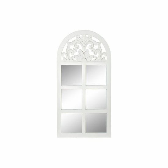 DKD Home Decor Stensko ogledalo DKD Home Decor Crystal Windows White MDF Wood (81 x 2,5 x 162,5 cm)