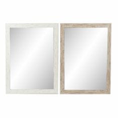 DKD Home Decor Stensko ogledalo DKD Home Decor White Crystal polistiren (2 kosa) (70 x 2 x 96 cm)