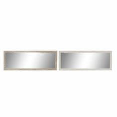 DKD Home Decor Stensko ogledalo DKD Home Decor White Beige Crystal polistiren (2 kosa) (36 x 2 x 95,5 cm)