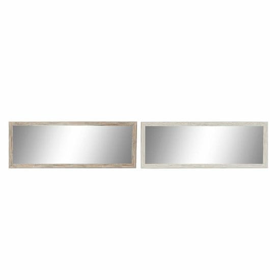 DKD Home Decor Stensko ogledalo DKD Home Decor White Beige Crystal polistiren (2 kosa) (36 x 2 x 95,5 cm)