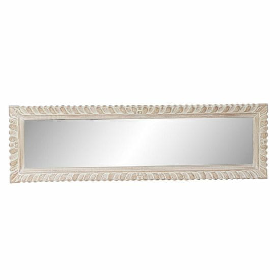 DKD Home Decor Stensko ogledalo DKD Home Decor 8424001849888 White Golden Crystal Mango wood MDF Wood Indian Man 177 x 6 x 52 cm