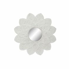 DKD Home Decor Stensko ogledalo DKD Home Decor 8424001849970 Flower Crystal White MDF Wood Stripped (120 x 2,5 x 120 cm)
