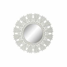 DKD Home Decor Stensko ogledalo DKD Home Decor 8424001849994 Crystal White MDF Wood Stripped (121 x 2 x 121 cm)