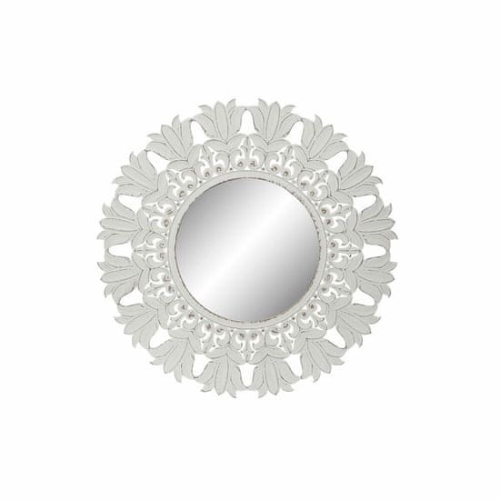 DKD Home Decor Stensko ogledalo DKD Home Decor 8424001849994 Crystal White MDF Wood Stripped (121 x 2 x 121 cm)