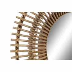 DKD Home Decor Stensko ogledalo DKD Home Decor Brown Bamboo (58 x 6 x 58 cm)