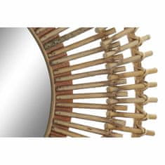 DKD Home Decor Stensko ogledalo DKD Home Decor Brown Bamboo (58 x 6 x 58 cm)