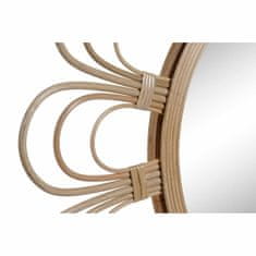 DKD Home Decor Stensko ogledalo DKD Home Decor Brown Rattan (80 x 3 x 80 cm)