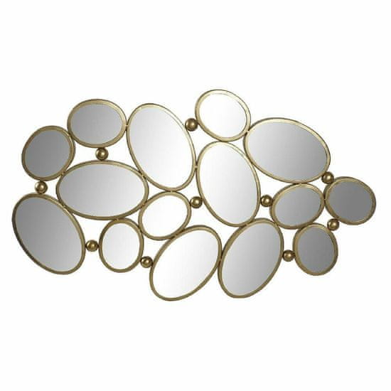 DKD Home Decor Stensko ogledalo DKD Home Decor Zlati kovinski MDF les (101 x 3 x 60,5 cm)