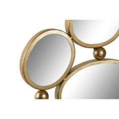 DKD Home Decor Stensko ogledalo DKD Home Decor Zlati kovinski MDF les (101 x 3 x 60,5 cm)