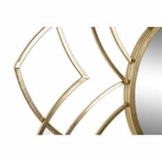 DKD Home Decor Stensko ogledalo DKD Home Decor Zlati kovinski MDF les (92 x 4 x 92 cm)