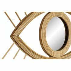 DKD Home Decor Stensko ogledalo DKD Home Decor Crystal Natural Rattan (47 x 1,5 x 42 cm)