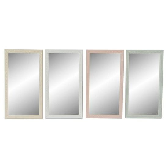 DKD Home Decor Stensko ogledalo DKD Home Decor Crystal Pink Green polistiren (36 x 2 x 66 cm) (4 kosi)