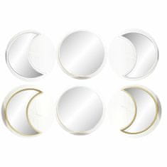 DKD Home Decor Stensko ogledalo DKD Home Decor Golden Silver polipropilen (25 x 1,5 x 25 cm) (3 kosi) (2 kosa)