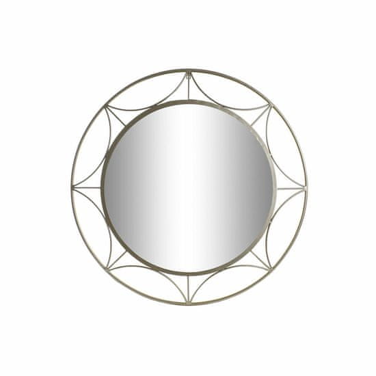 DKD Home Decor Stensko ogledalo DKD Home Decor Crystal Golden Iron (80 x 2 x 80 cm)