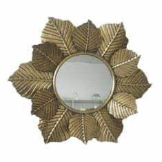 DKD Home Decor Stensko ogledalo DKD Home Decor Listi Golden Metal (70 x 8 x 60 cm)