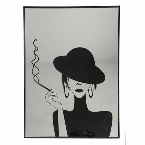 DKD Home Decor Stensko ogledalo DKD Home Decor Crystal Black (60 x 3,5 x 60 cm)