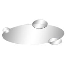 DKD Home Decor Stensko ogledalo DKD Home Decor Črna Večbarvni les Kristal Moderni krogi 120 x 2 x 49 cm