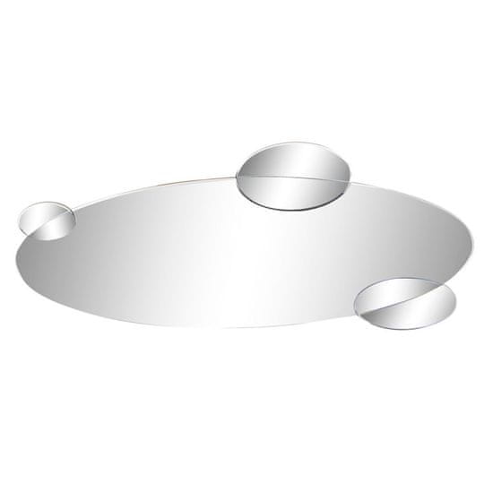 DKD Home Decor Stensko ogledalo DKD Home Decor Črna Večbarvni les Kristal Moderni krogi 120 x 2 x 49 cm