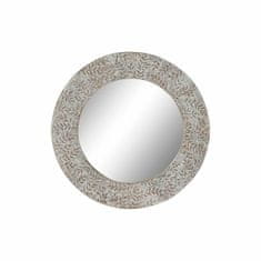 DKD Home Decor Stensko ogledalo DKD Home Decor Crystal White Mandala Mango wood MDF Wood Stripped (76 x 4 x 76 cm)