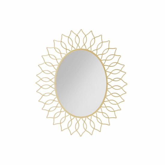 DKD Home Decor Stensko ogledalo DKD Home Decor Zlato kovinsko ogledalo (75 x 2 x 83 cm)